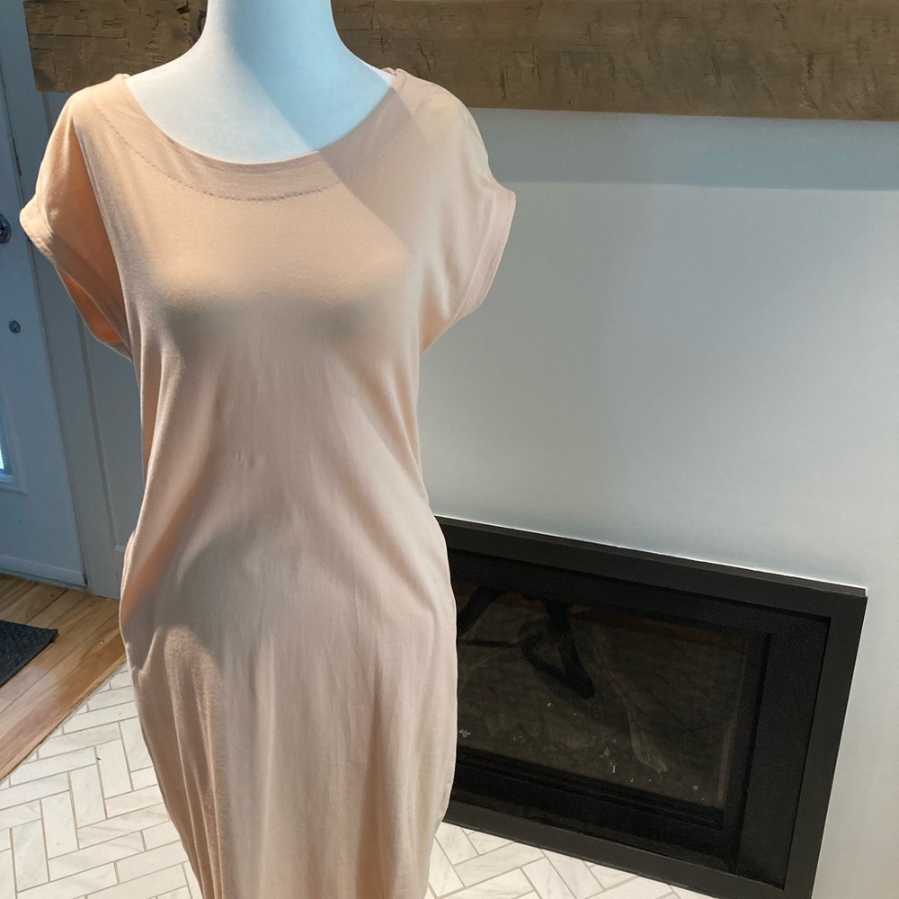 Ça va de soi - Peach T shirt dress.  Small